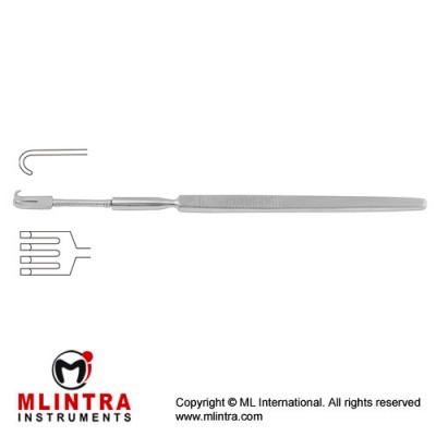Wound Retractor Flexible - 4 Blunt Prongs Stainless Steel, 16 cm - 6 1/4"